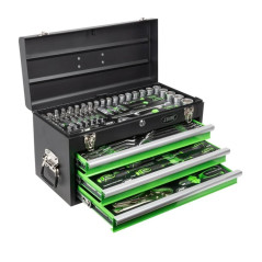 CAJA METÁLICA DE 143 PIEZAS DE HERRAMIENTAS CINCADO