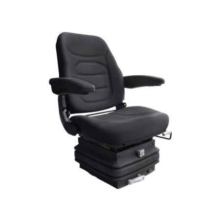 ASIENTO MECÁNICO NEGRO CON REPOSABRAZOS