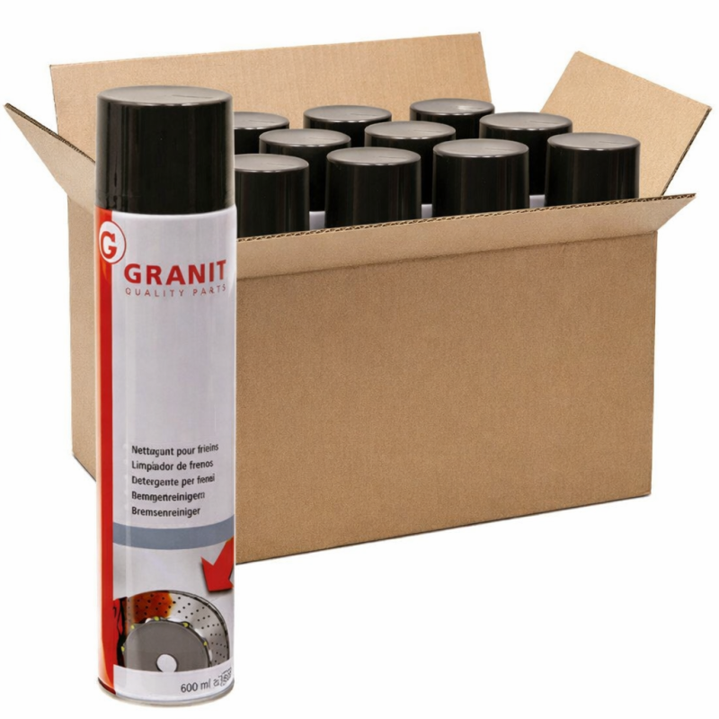 Spray limpiador de frenos Granit 600 ml – Caja de 12 unidades