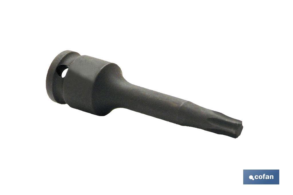 VASO IMPACTO 1/4 TORX MACHO T-9