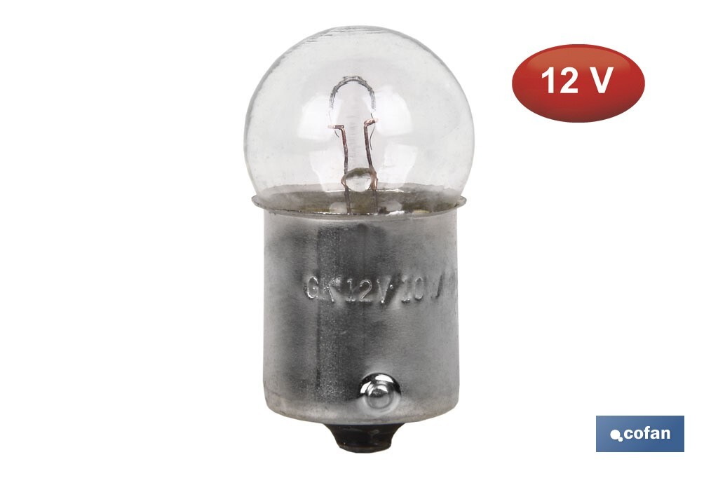 LÁMPARA COFAN PILOTO R10W (BA15s SCC) 12V
