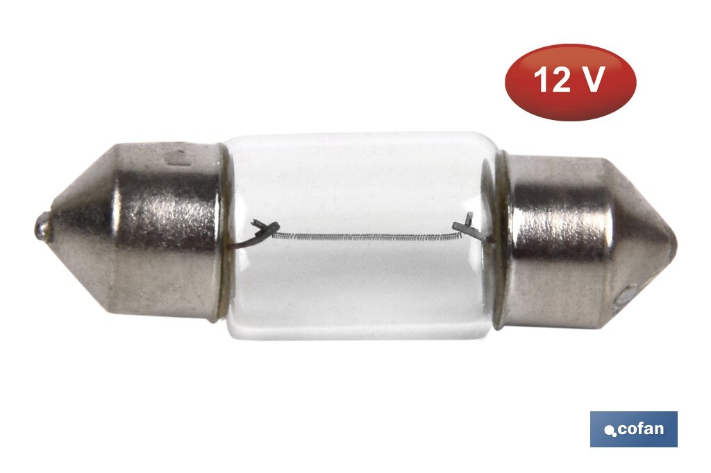 LÁMPARA PLAFONIER C10W (11X31MM) 12V