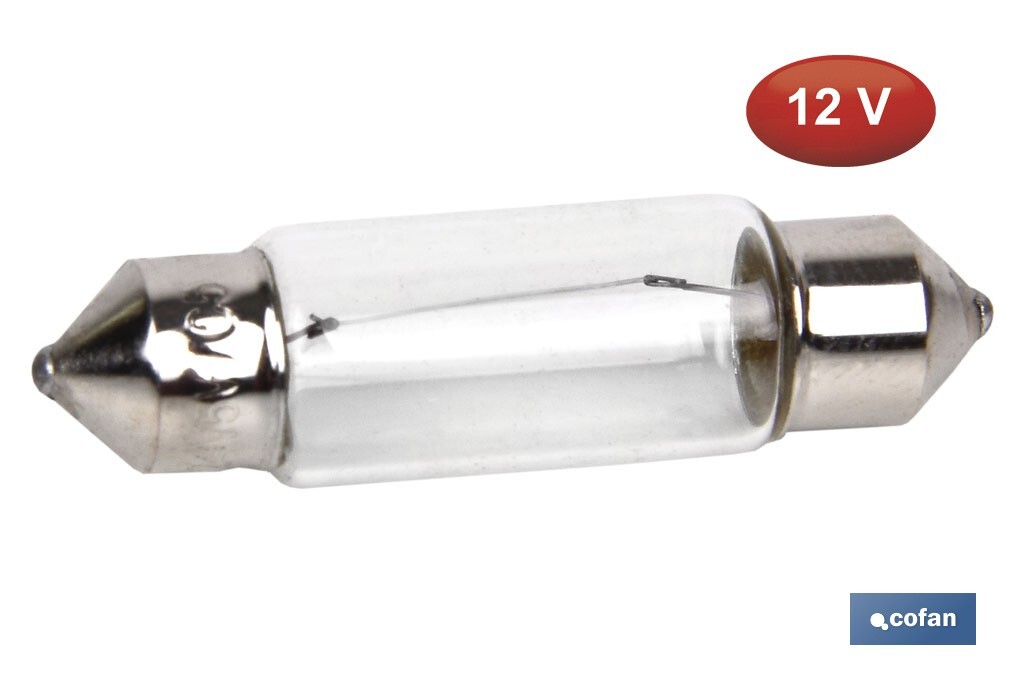 LÁMPARA PLAFONIER C10W (11X38MM) 12V