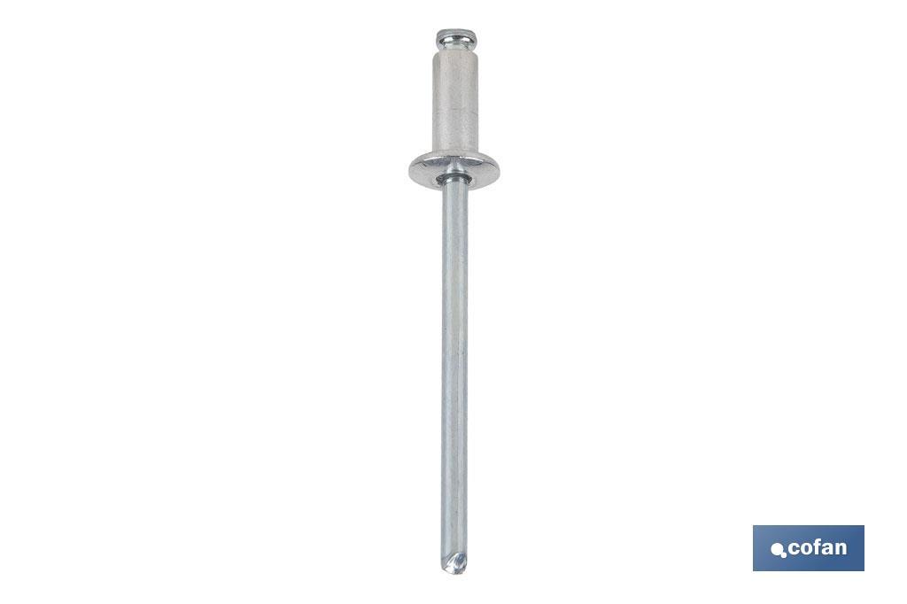 REMACHE ALUMINIO NORMAL 2.4 X 4 MM