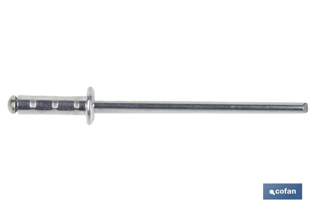 REMACHE ALUMINIO MULTIGRIP 3,2 X 08 MM
