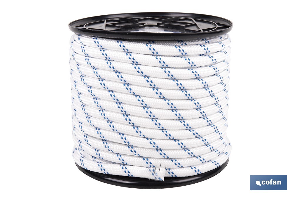 CUERDA TRENZADA POLI 12MM 50 MTS