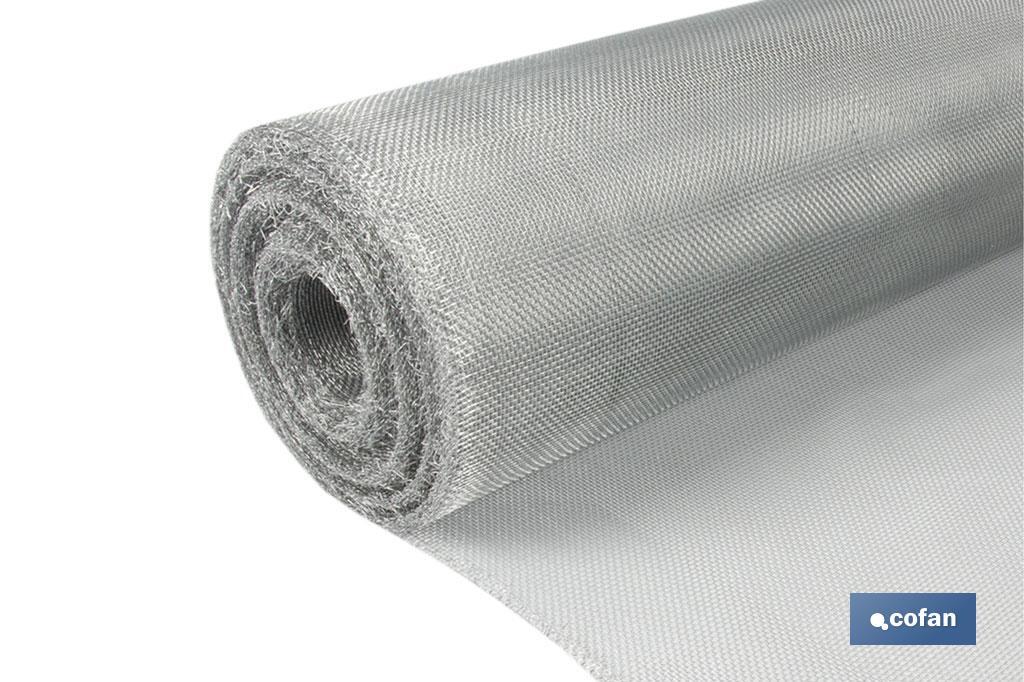 MALLA MOSQUITERA ALUMINIO G-16X16  (1.0X25 m) venta unitaria