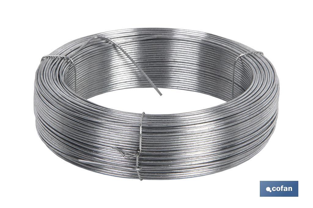 ROLLO ALAMBRE GALVANIZADO 1KG Nº14 (2.2MM)