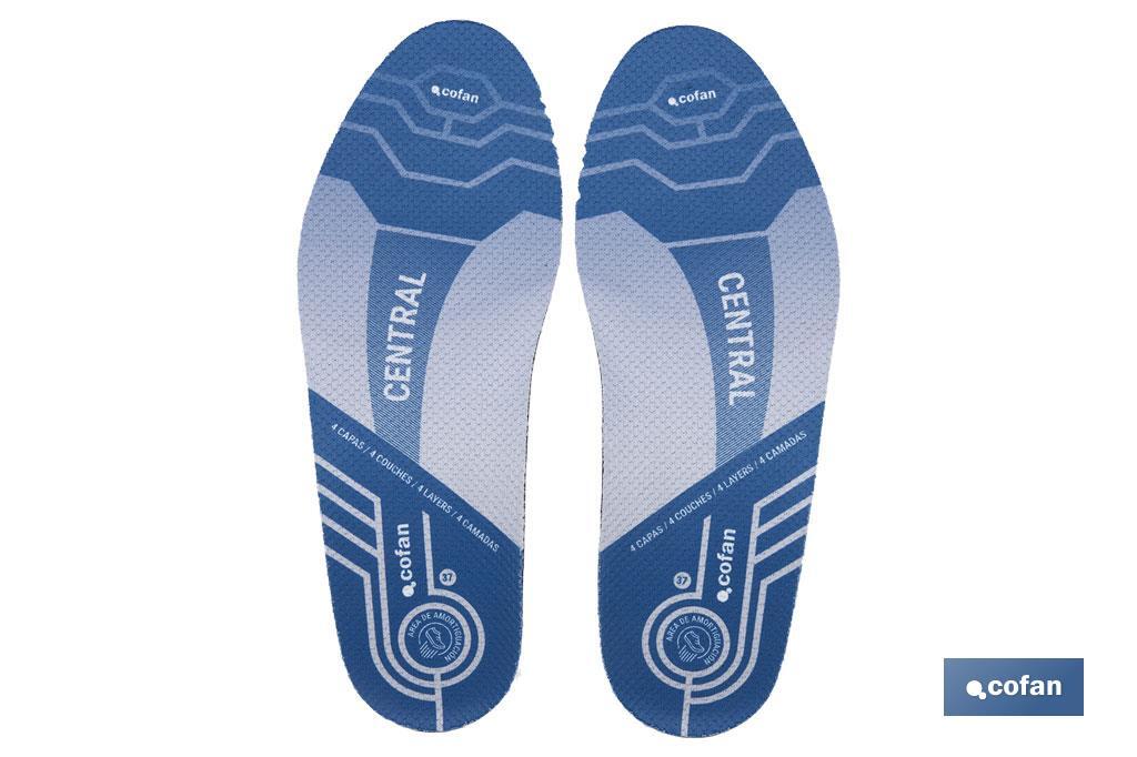 PLANTILLA 4 CAPAS PARA CALZADO PISADA NEUTRA TALLA 35