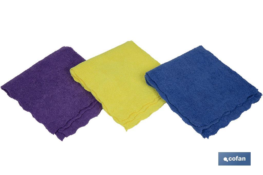 PACK DE 3 BAYETAS MICROFIBRA 30x30cm
