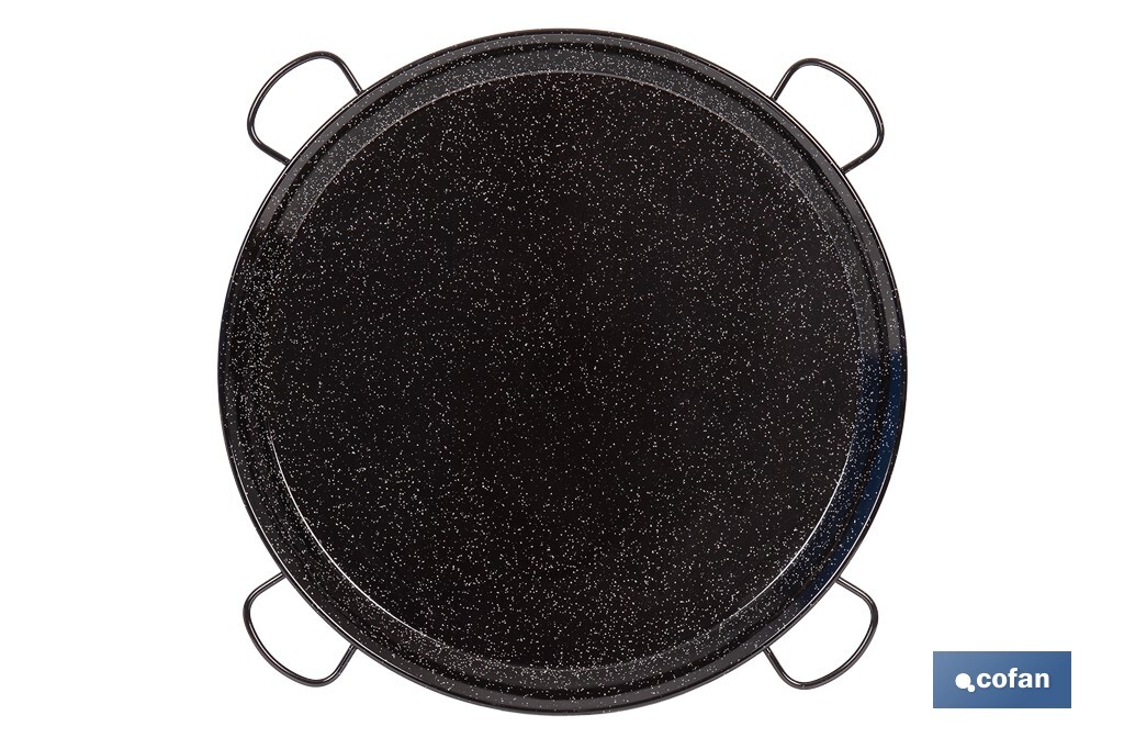 PAELLERA ACERO ESMALTADA Ø90cm (4 asas)