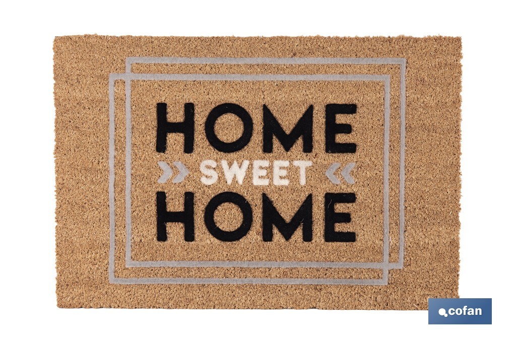 FELPUDO INTERIOR COCO FLOQUEADO 40 X 60 X 1.60 cm (HOME)