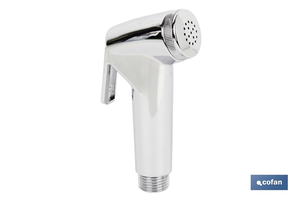 KIT GRIFO DE DUCHA CROMADO CON PULSADOR+COLGADOR+FLEXO