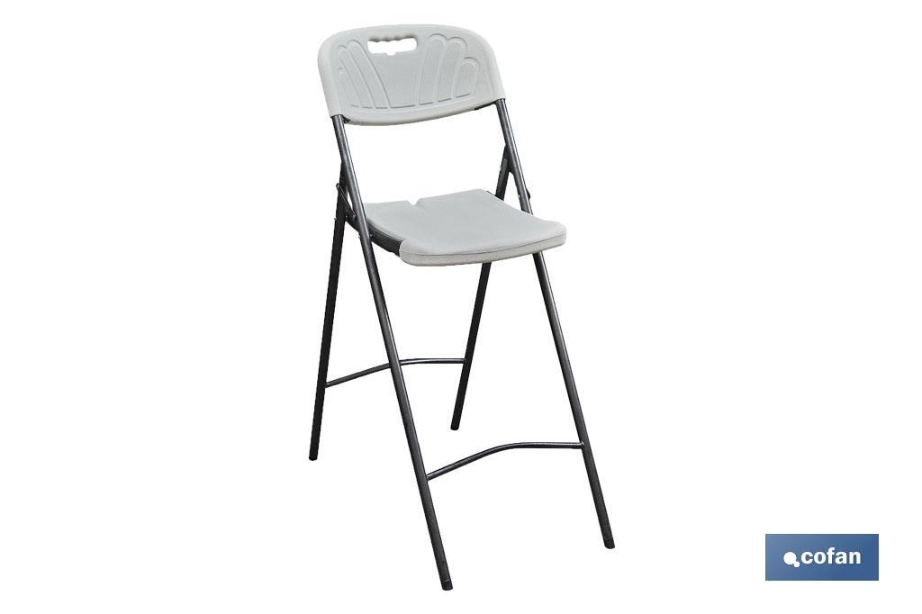 SILLA ALTA PLEGABLE BLANCA  ALTURA ASIENTO 74 cm venta unitaria