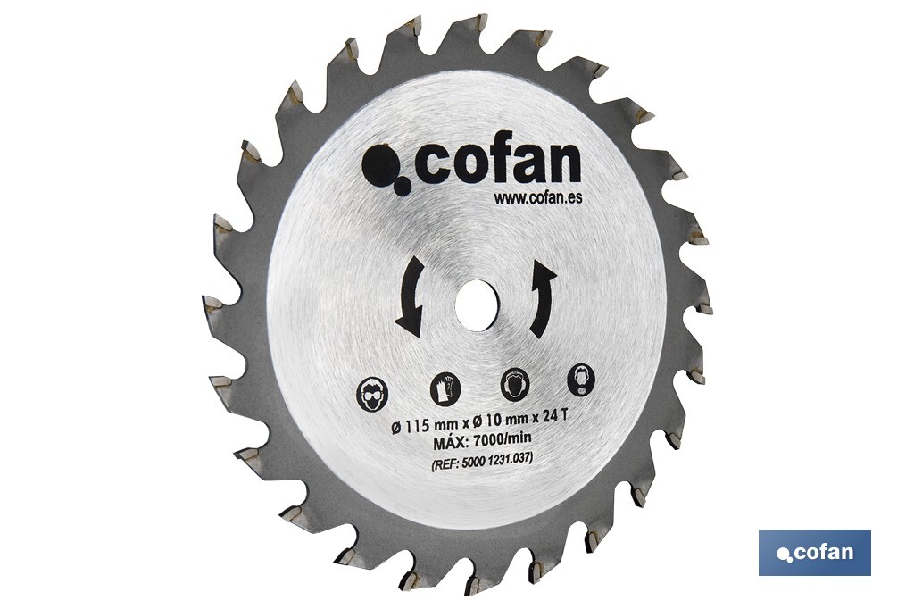 DISCO CORTE 115x10mm 24T MINISIERRA CIRCULAR