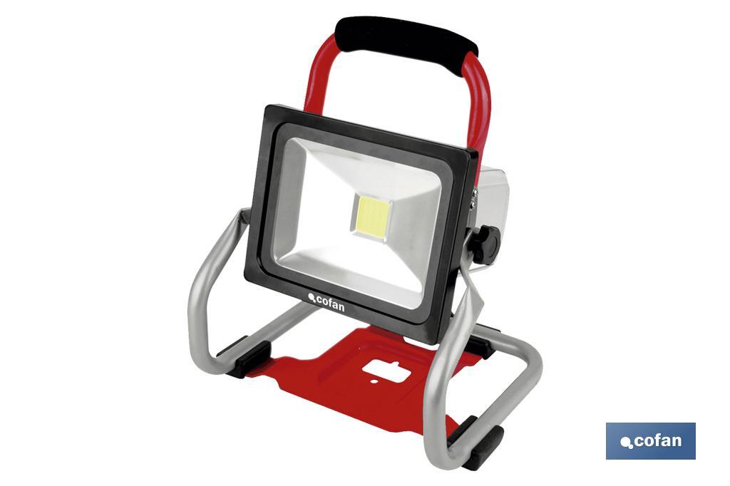 FOCO LED PORTÁTIL A BATERIA REACONDICIONADO Li-ion 18V 20W