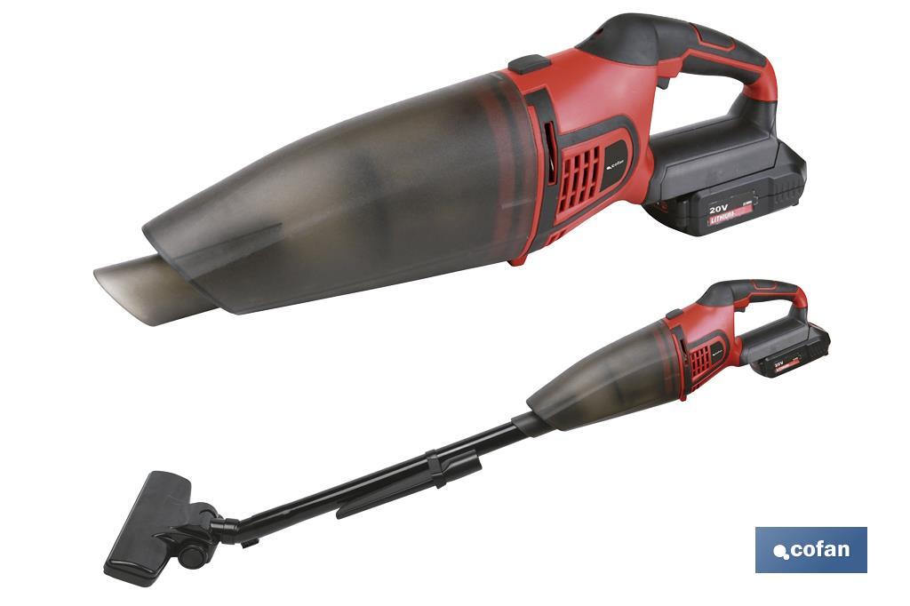 ASPIRADOR A BATERIA Li-ion 20V CON BRAZO ARTICULADO