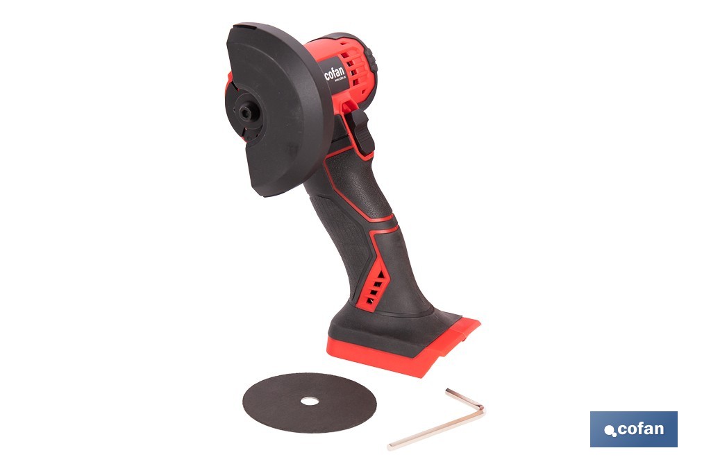 MINIAMOLADORA A BATERÍA LI-ION 20 V 19500 RPM 76 MM SIN CARGADOR NI BATERÍA