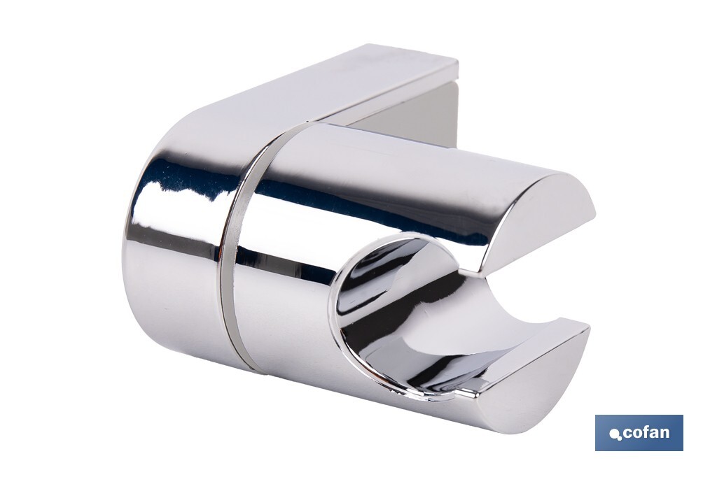 SOPORTE DE DUCHA PARA PARED COLOR CROMO ABS