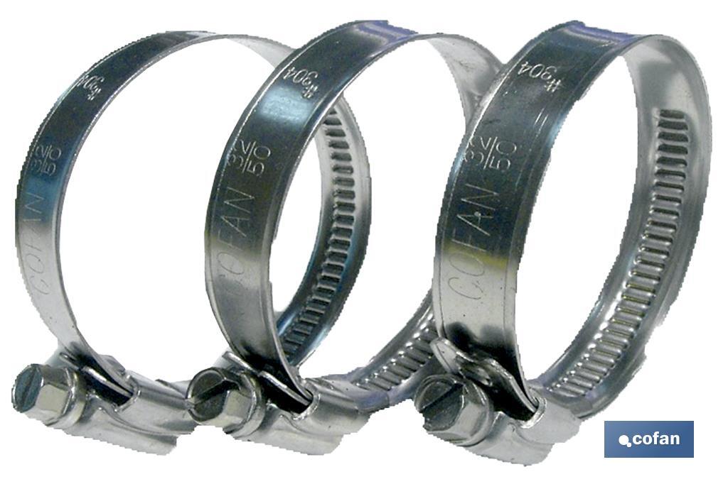 ABRAZADERA INOX A-2 BANDA 9mm 40-60 ABRAZADERA INOX A-2 BANDA 9mm 40-60