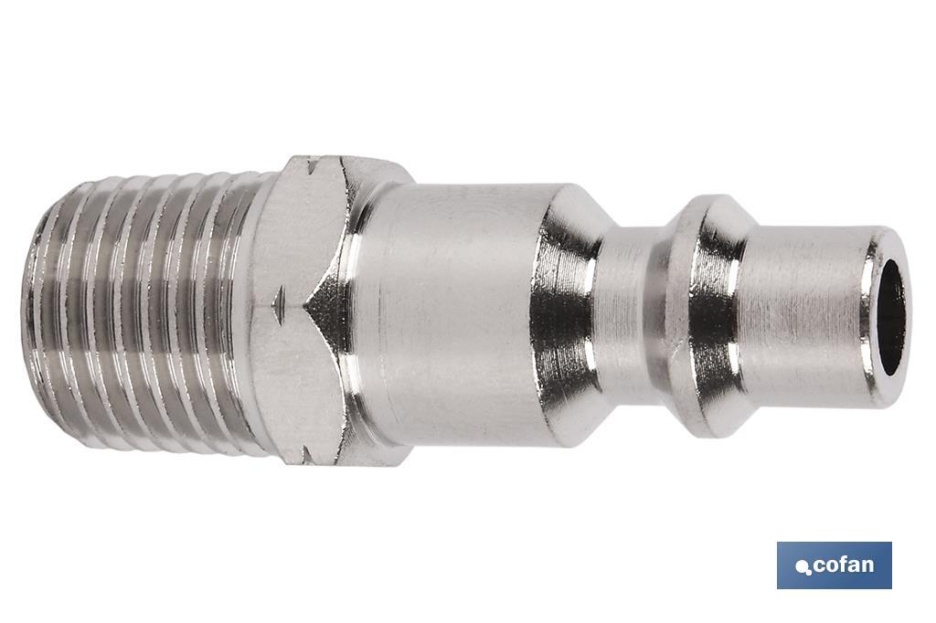 CONECTOR AIRE ROSCA MACHO 3/8 CONECTOR AIRE ROSCA MACHO 3/8