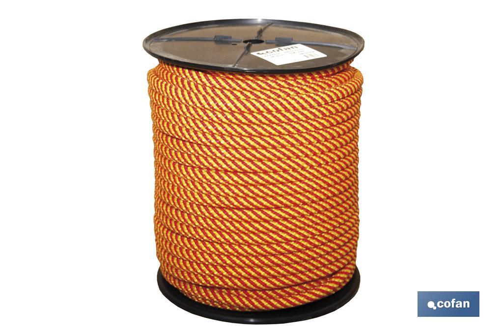 CARRETE CUERDA TR. HELICO. 12MM 100 MTS ROJO/AMR CARRETE CUERDA TR. HELICO. 12MM 100 MTS ROJO/AMR