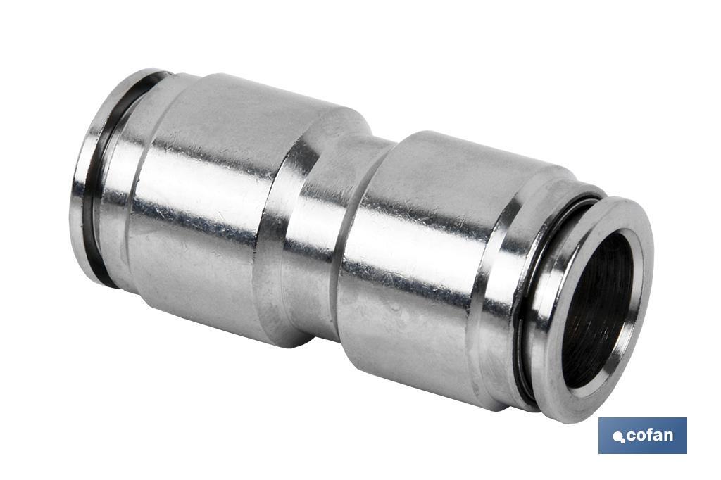 EMPALME RAPIDO METALICO RECTO T-14 Venta unitaria