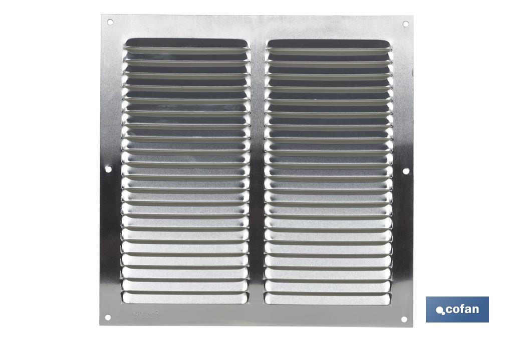 REJILLA DE VENTILACIÓN ALUMINIO 25 X 25 CM venta unitaria