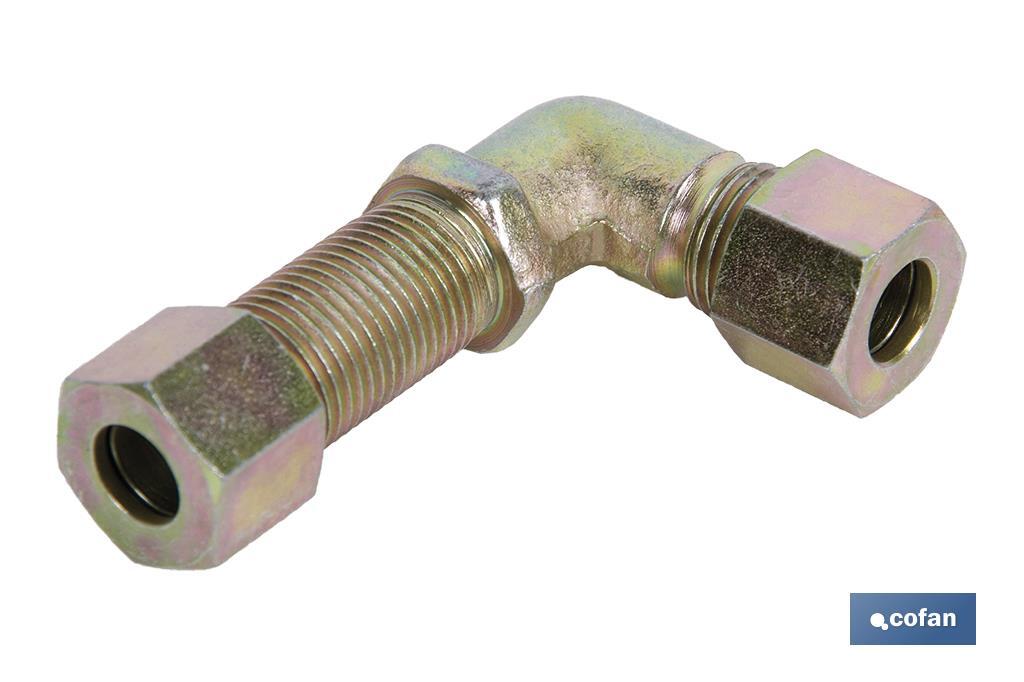 RACOR CURVO TUBO 8 - ROSCA 14 X 1,5 RACOR CURVO TUBO 8 - ROSCA 14 X 1,5