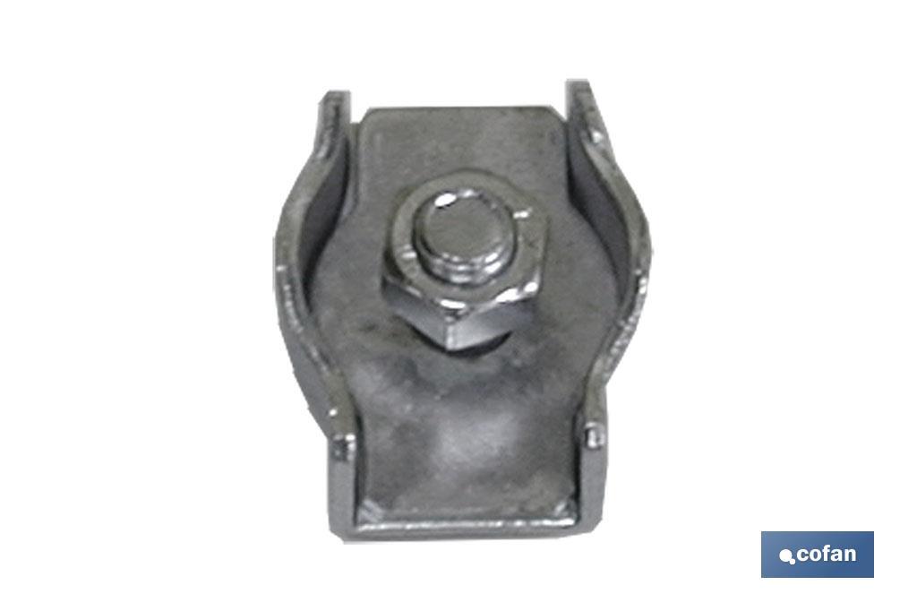 SUJETACABLES PLANO SIMPLE M-6 SUJETACABLES PLANO SIMPLE M-6