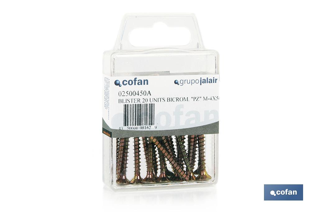 BLÍSTER DE 4 UDS. DIN 7505 PZ M-6X50 VENTA UNITARIA BLÍSTER DE 4 UDS. DIN 7505 PZ M-6X50 VENTA UNITARIA