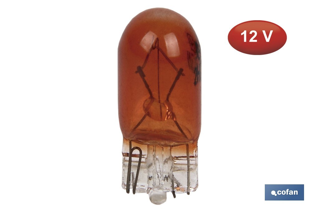 LÁMPARA S/CASQUILLO W5W 12V ÁMBAR venta unitaria