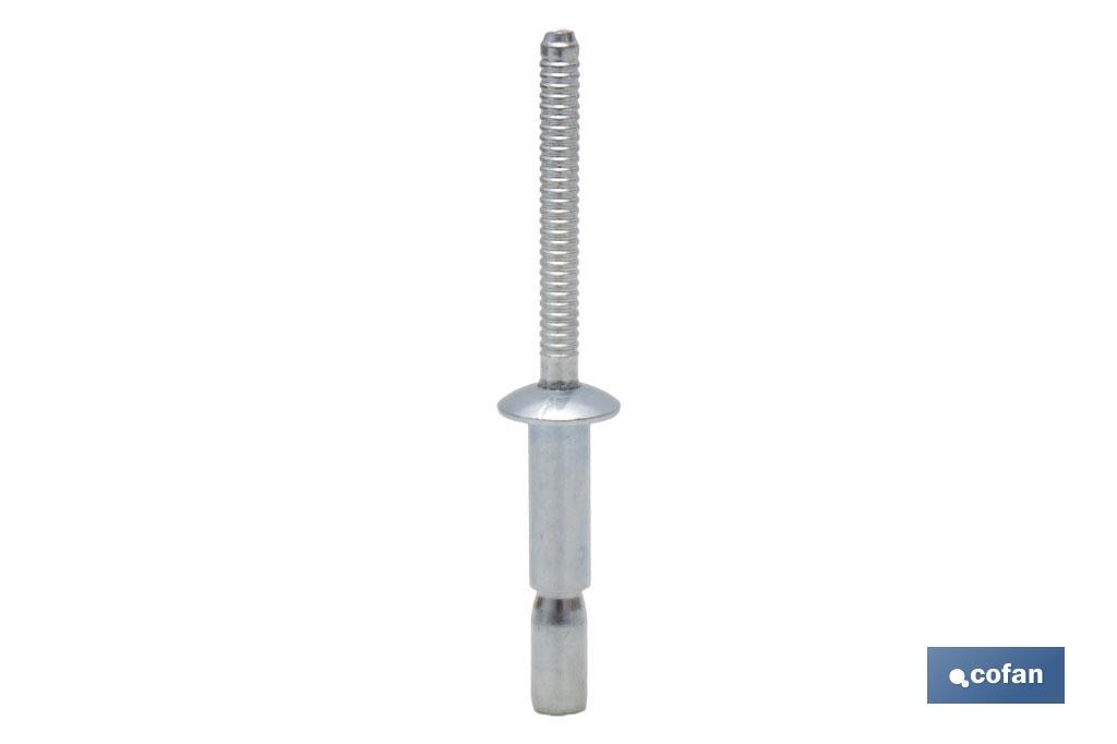 REMACHE ACERO ESTRUCTURAL 6,4 X 20 MM