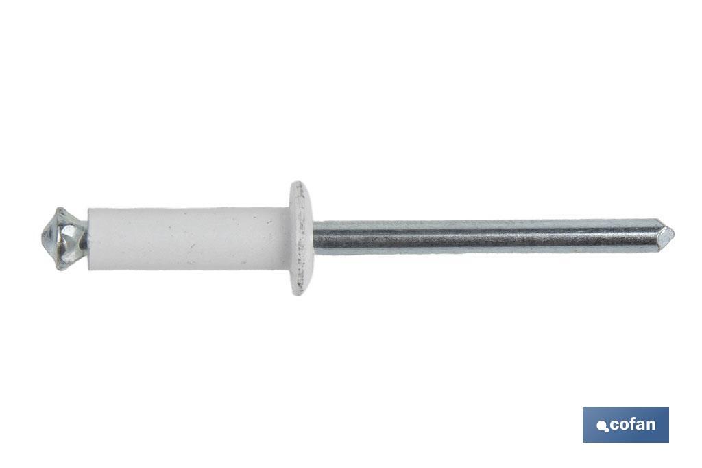 REMACHE DE FLOR BLANCO 4 X 16 MM