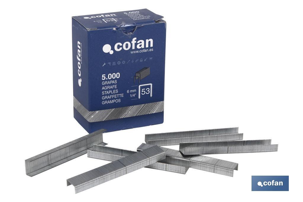 CAJA DE GRAPAS 53/12MM (5.000 PCS) CAJA DE GRAPAS 53/12MM (5.000 PCS)