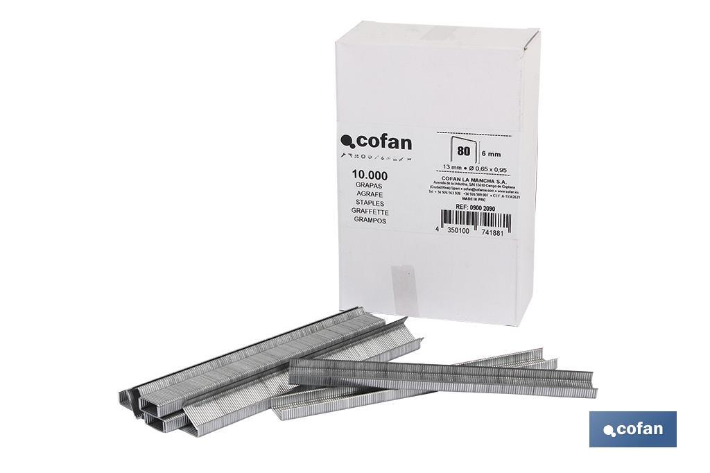 CAJA DE GRAPAS 80 / 8 mm (10.000 PCS) CAJA DE GRAPAS 80 / 8 mm (10.000 PCS)