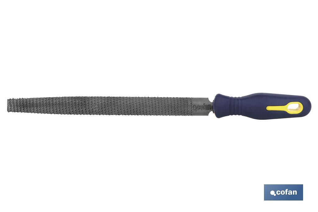 ESCOFINA MEDIA CAÑA 200mm CON MANGO