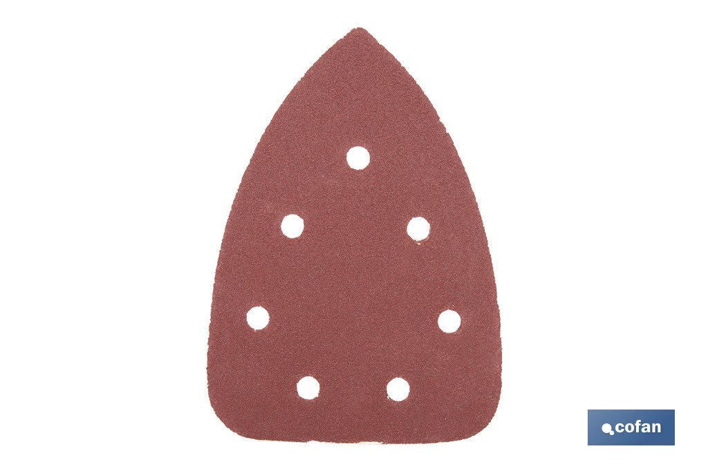 HOJA DE LIJADO LIJADORA MOUSE 7 AGUJEROS 100 X 140 MM G. 120