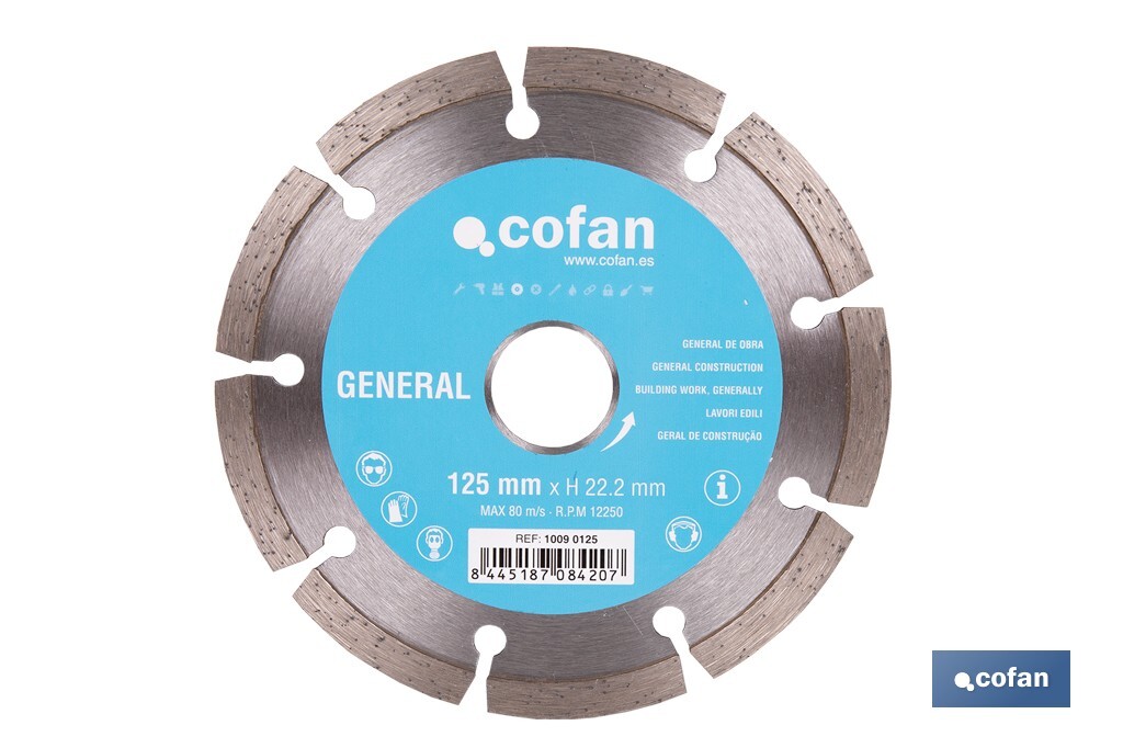 DISCO DIAM. UNIVERSAL BASICO 125 MM.