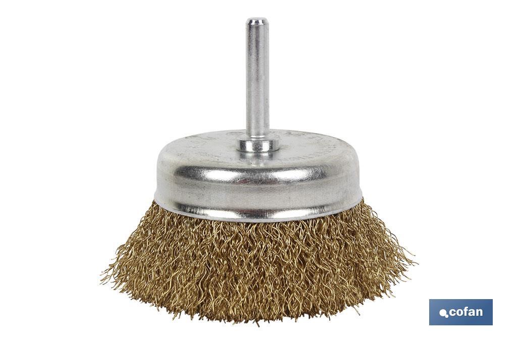 CEPILLO COPA ONDULADO 6xØ75 A.LATONADO 0.3mm CEPILLO COPA ONDULADO 6xØ75 A.LATONADO 0.3mm