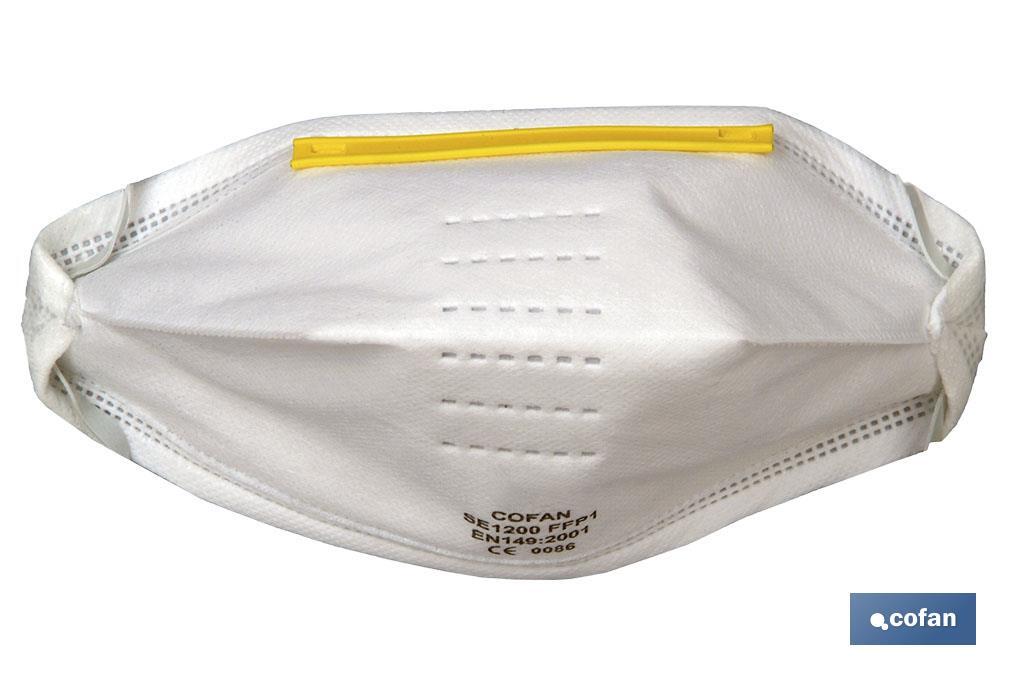 BLÍSTER DE MASCARILLA SIN VÁLVULA FFP1D VENTA UNITARIA BLÍSTER DE MASCARILLA SIN VÁLVULA FFP1D VENTA UNITARIA
