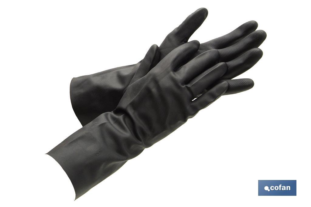 GUANTE NEGRO NEOPRENO 100% T 9 VENTA UNITARIA