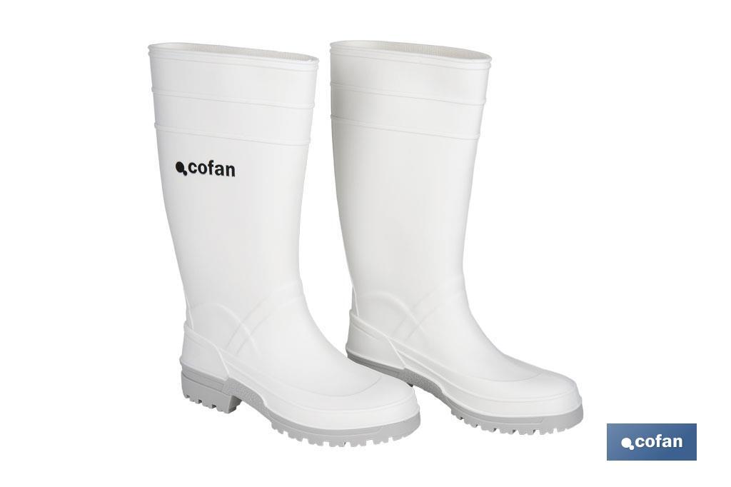 BOTA AGUA PVC BLANCA TALLA 47