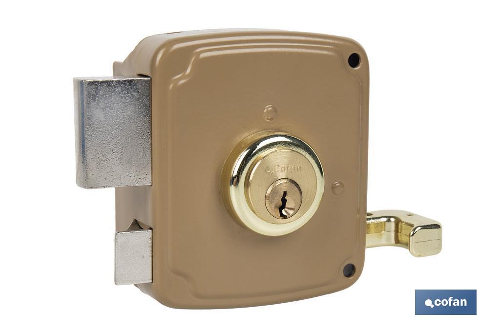 CERRADURA SOBREPONER C/CERRADERO 120mm DERECHA