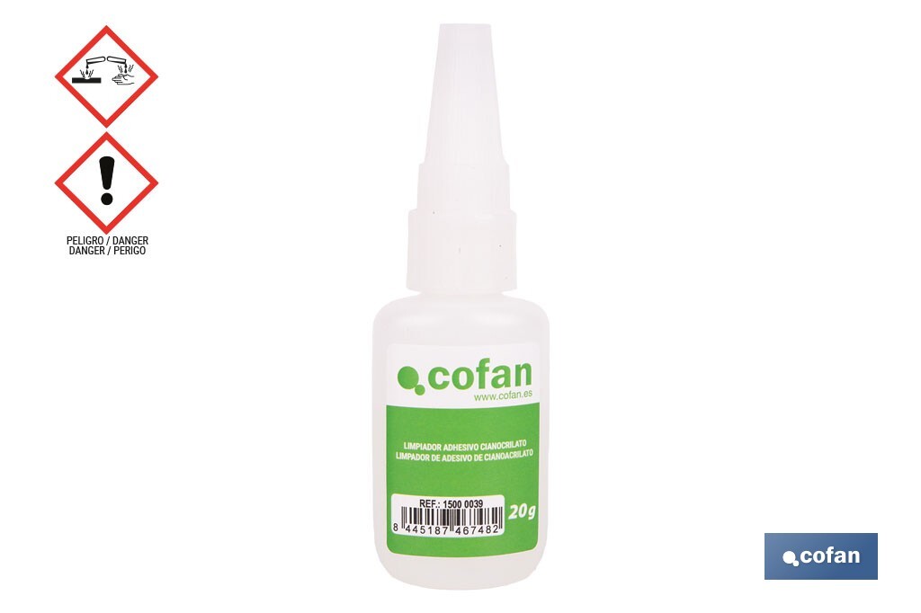 LIMPIADOR DE ADHESIVO CIANOACRILATO 20 G