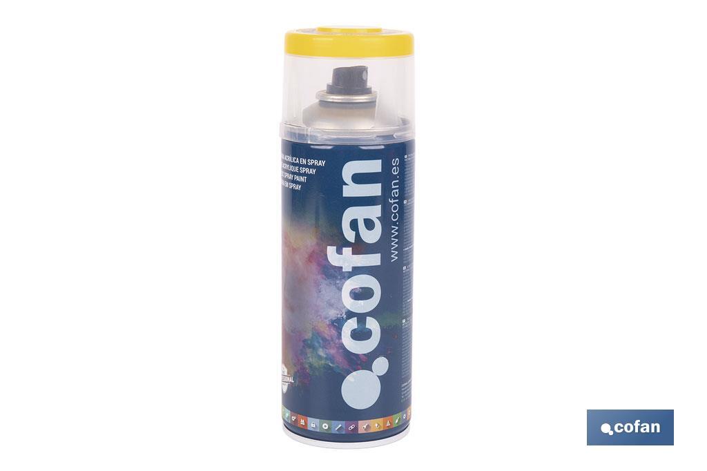 PINTURA ACRIL. 400ML 1023-AMARILLO TRAFICO