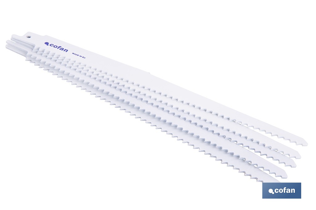 HOJA DE SIERRA DE SABLE (5PCS) BIMETAL 210X6  -  MADERA