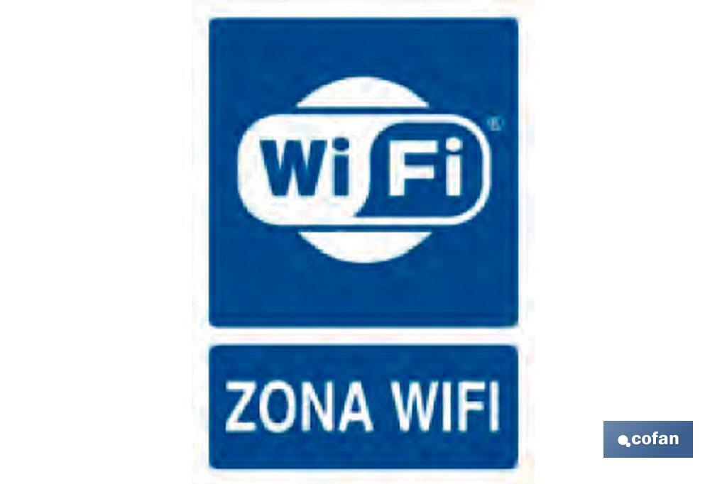SEÑAL POLIESTIRENO 297X210 MM. ZONA WIFI SEÑAL POLIESTIRENO 297X210 MM. ZONA WIFI