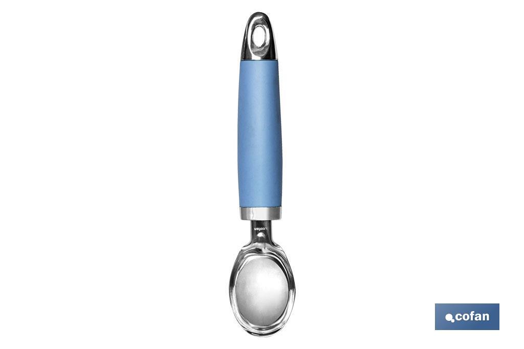 CUCHARA DE HELADO AZUL CLARO MODELO SENA 18 CM CUCHARA DE HELADO AZUL CLARO MODELO SENA 18 CM