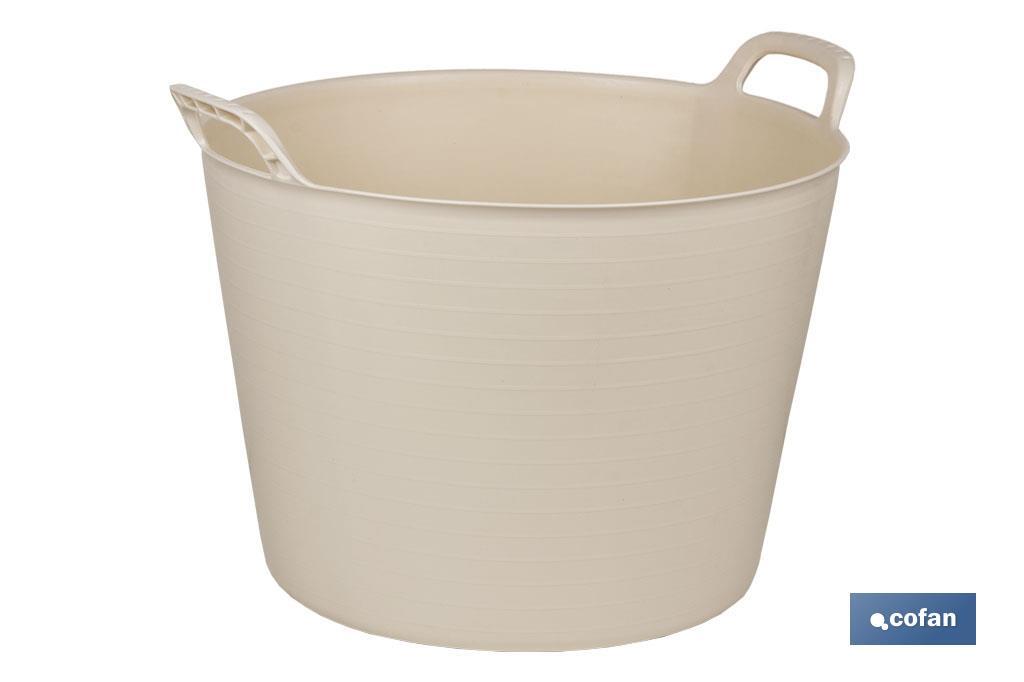 CAPAZO 42 L BEIGE  48.5 X 45 X 38 CM venta unitaria